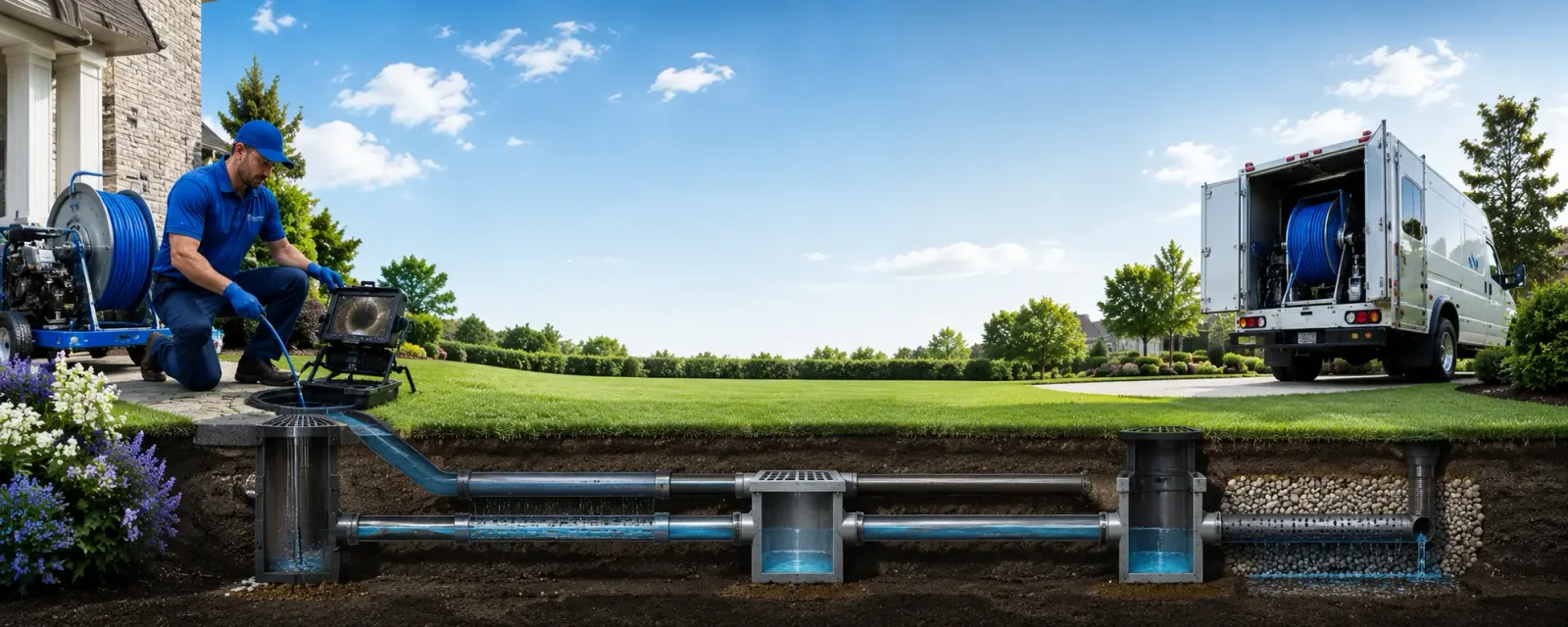 Outdoor drain cleaning information for Pursglove, WV